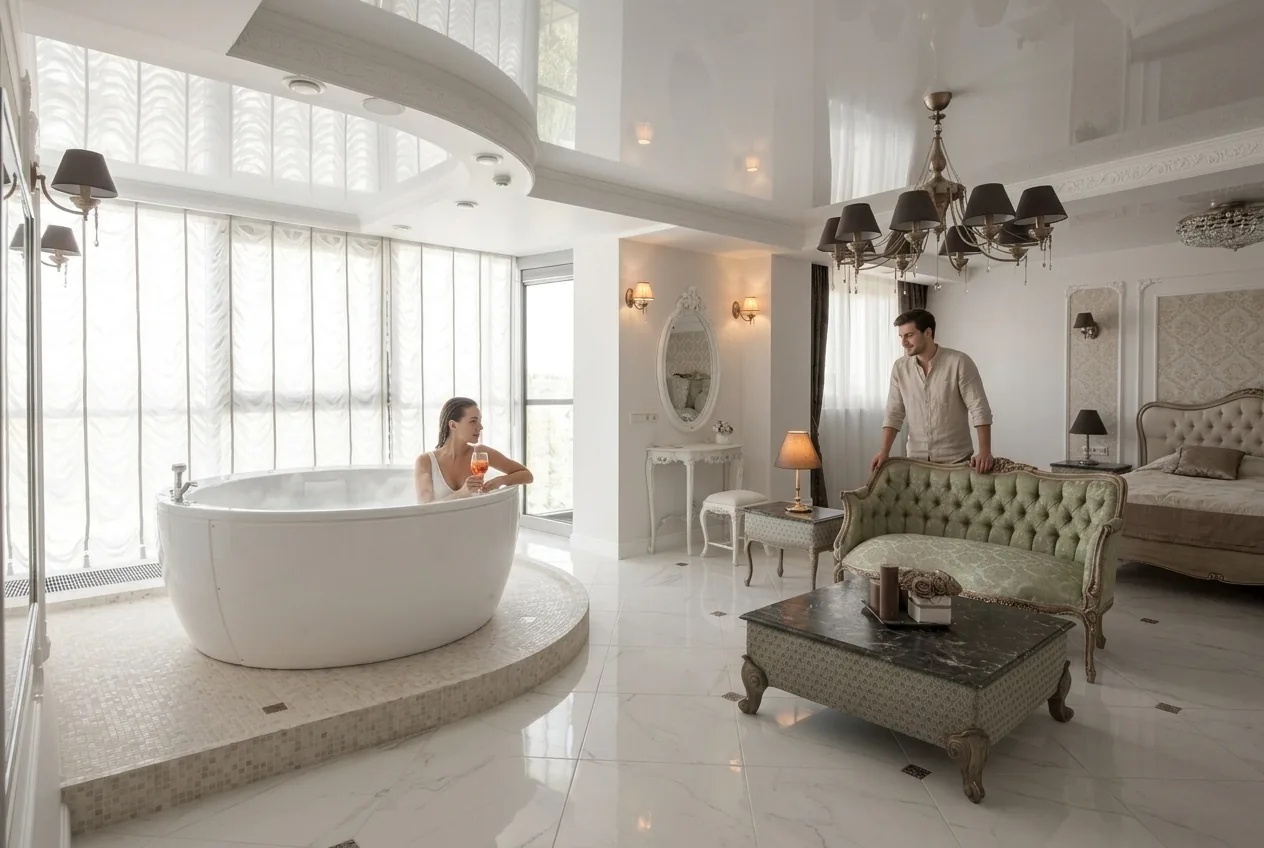 President apartamentai - Apartamentas su jacuzzi ir panorama