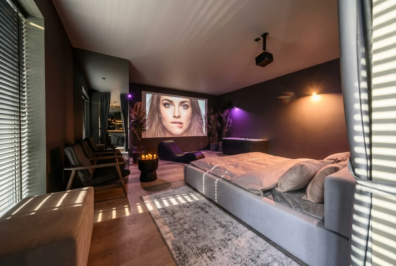 Jacuzzi Cinema Japandi 2 dziakuzi apartamentas Kaunas dviems