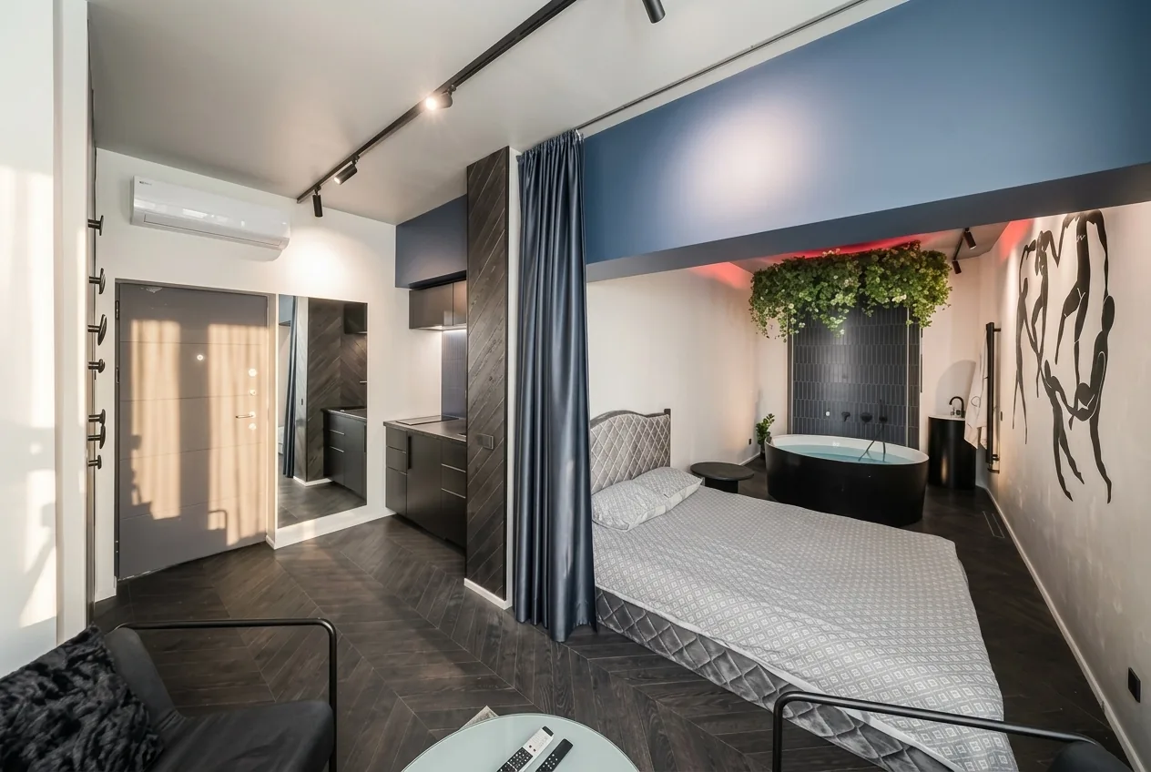 Poilsis dviem - butas / studija su Jacuzzi kauno centre