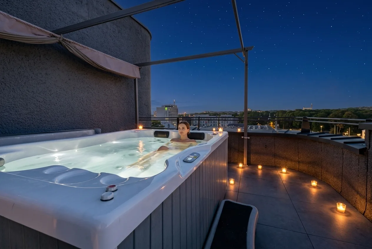 Top Loft apartamentai su terasa ant stogo ir  Jacuzzi Kauno centre