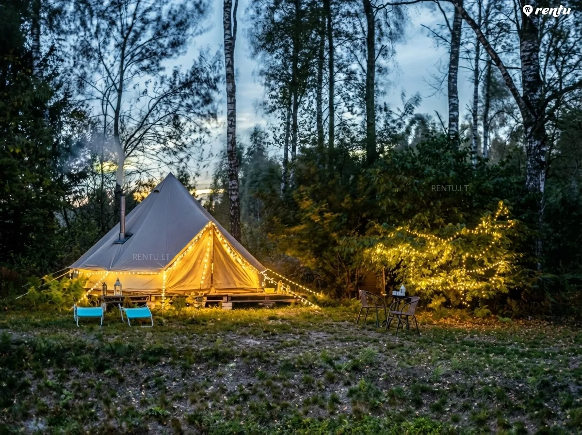 Glamping in - luxury tent