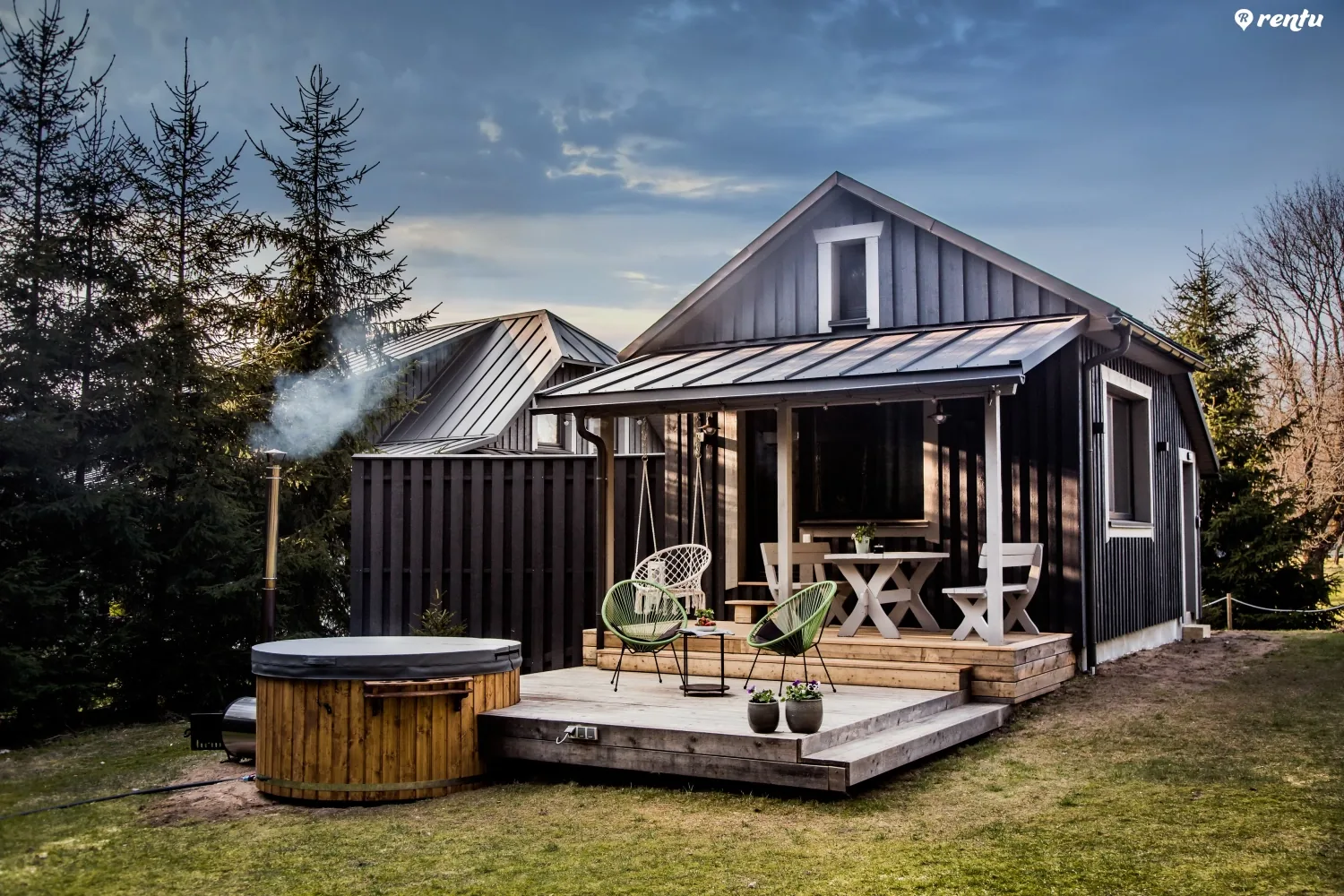 Gilė - SPA namelis gamtoje su jacuzzi ir terasa | Virš Ąžuolų