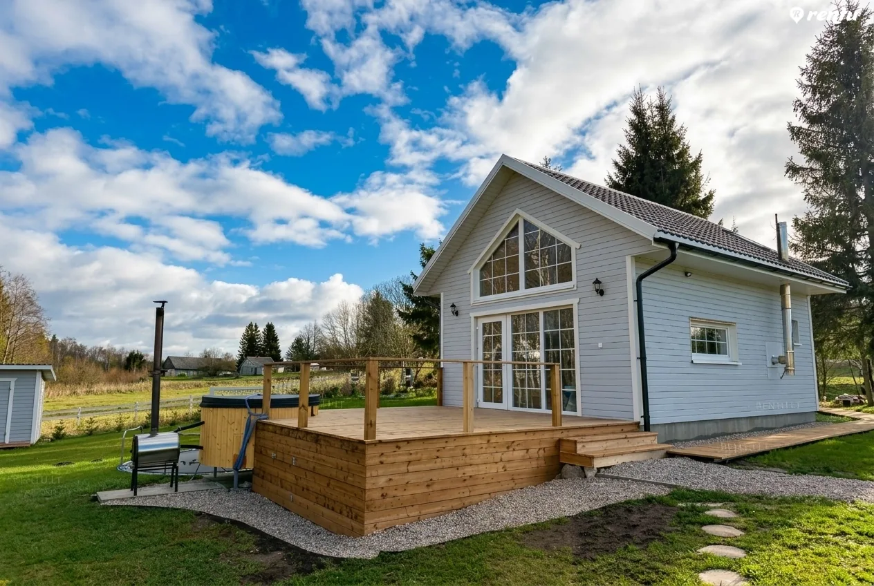 Relax House By The Stone - poilsis dviem su pirtimi ir kubilu
